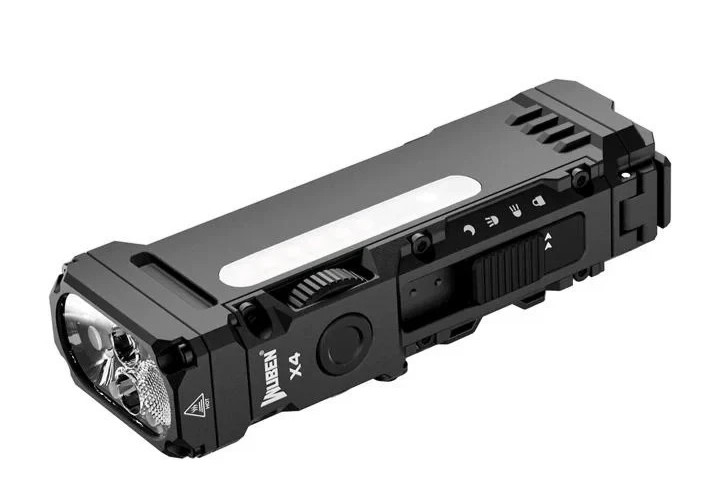 WUBEN X4 Rechargeable Flashlight Resists Water/Impact Turbo-Moon Mode Battery