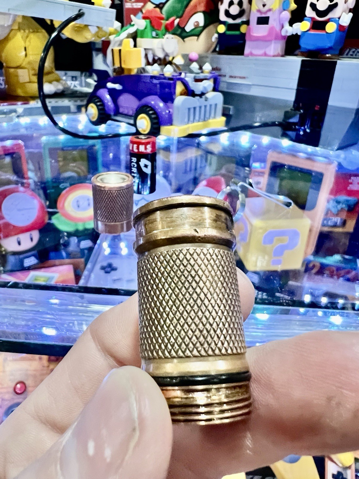 Foursevens Mini MKII Copper W/ Box & Accessories, CR123 Rechargeable Battery