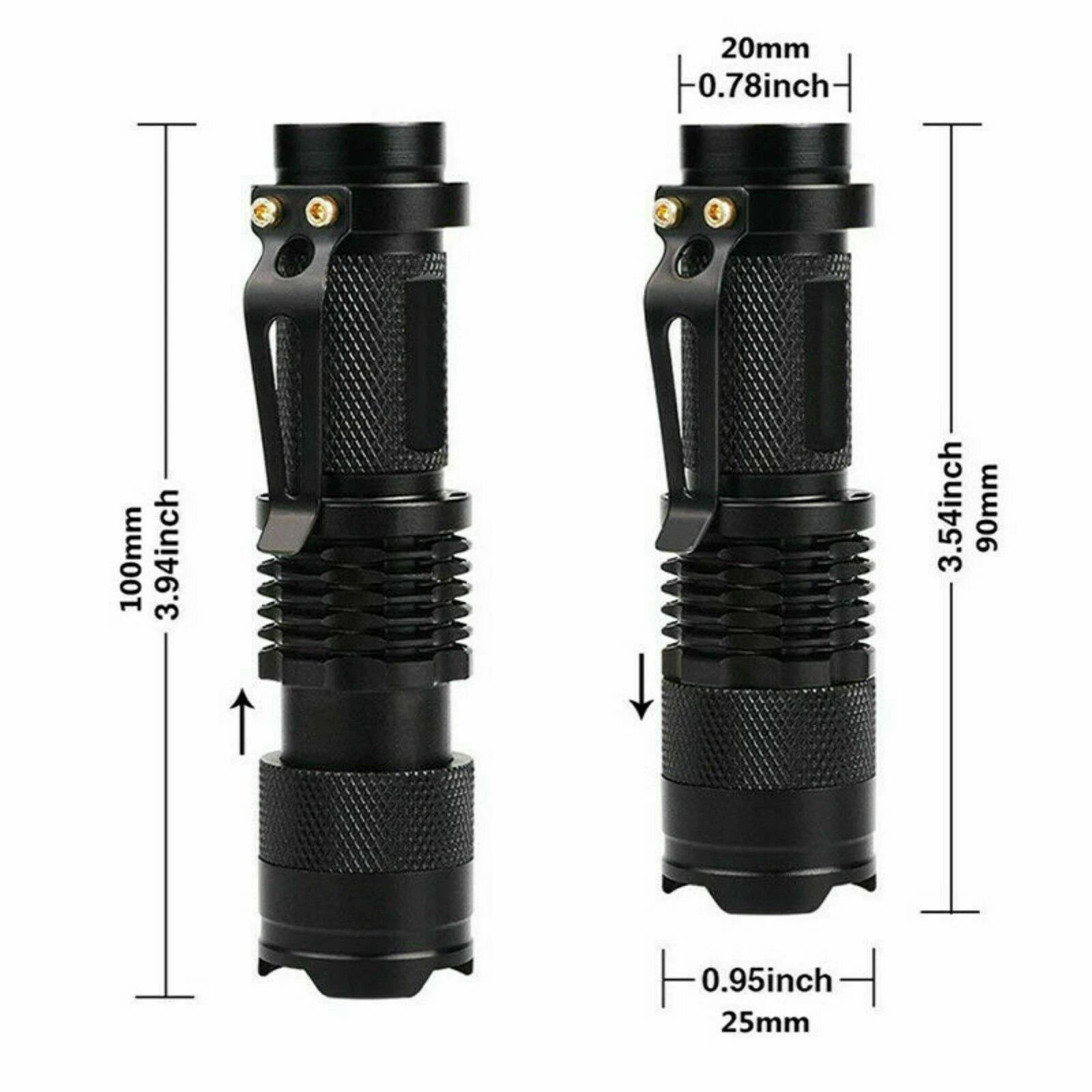 2X UV Ultra Violet LED Flashlight Blacklight Light 395 NM Inspection Lamp Torch
