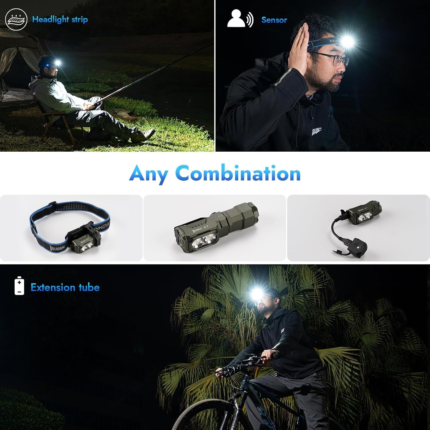 Super Bright E7 Mini Flashlight – 6 Modes, Magnetic Base & Type-C Rechargeable