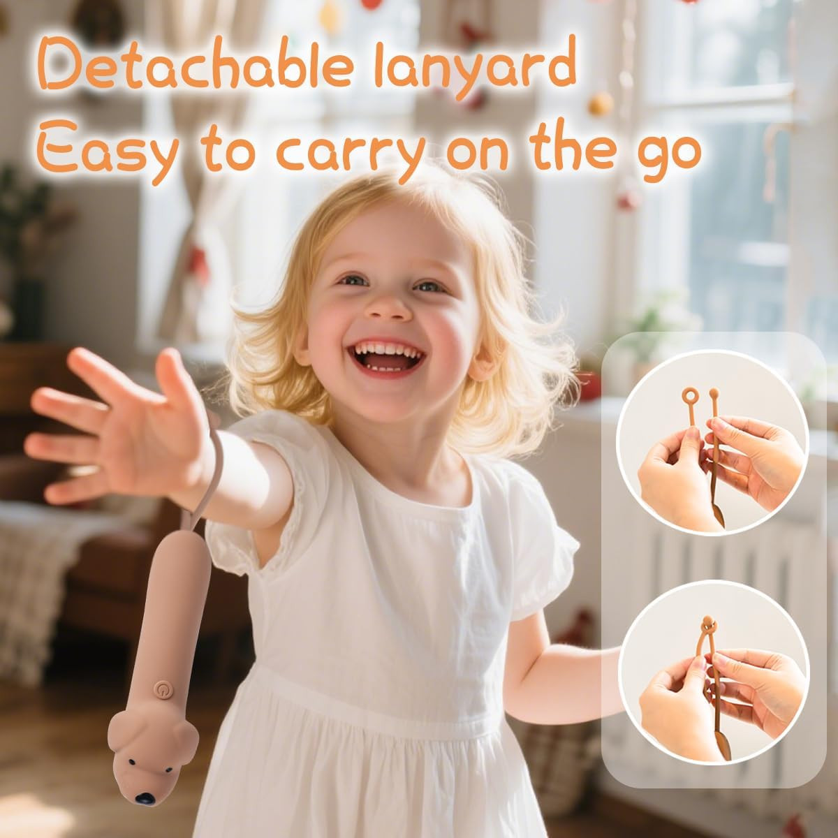 Rechargeable Kids Flashlight – Silicone Kids LED Flashlight Toy for Boys & Girls