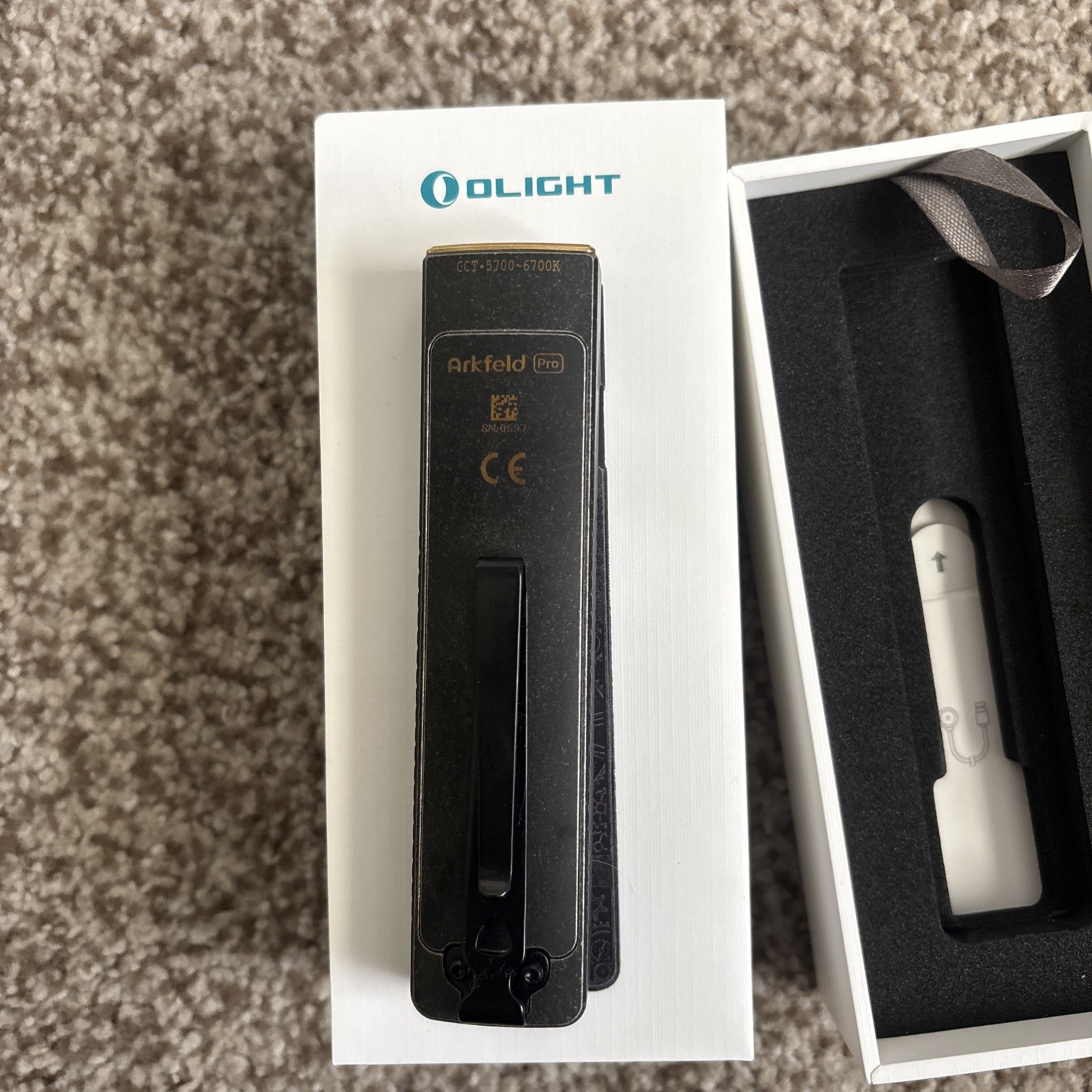 Olight Arkfeld Pro Titanium Gears Limited Edition 3-in-1 EDC Tactical Flashlight