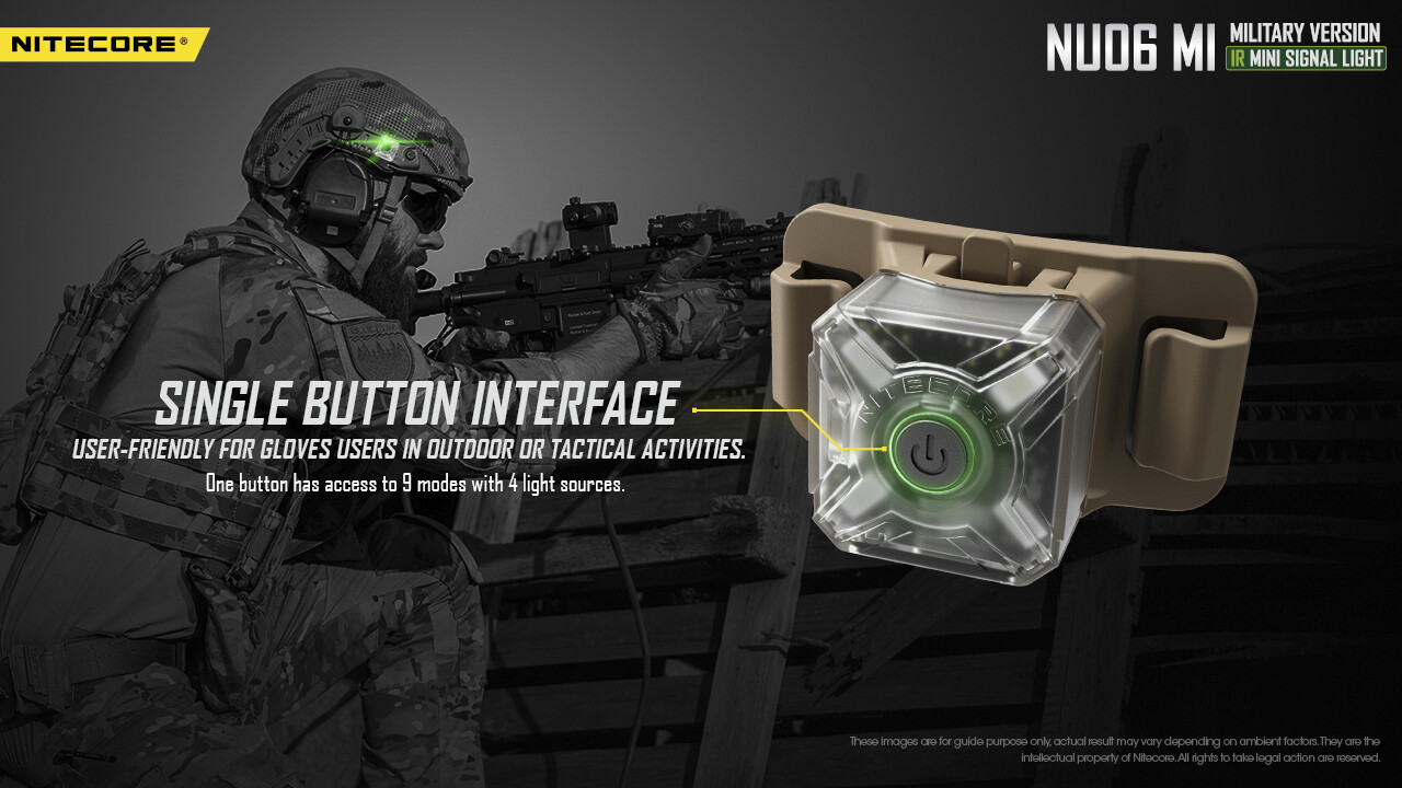 Nitecore NU06 MI Red Green Blue IR Signal and Safety Light