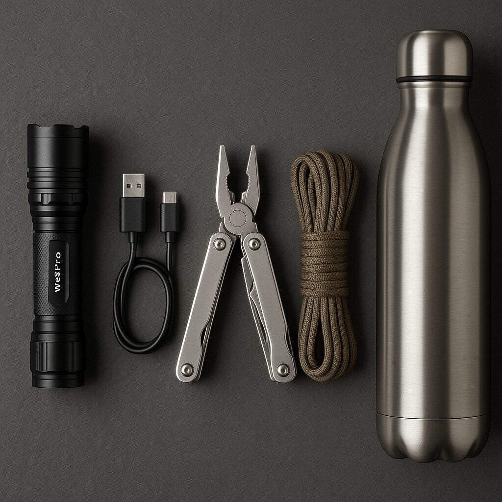 WatPro S3000 LED Flashlight 3000 Lumens Rechargeable