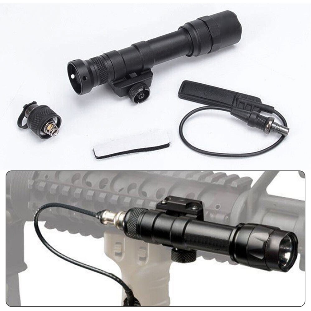 M600C 400 Lumens LED Flashlight Mounted Light 20mm Picatinny Rail Mount Torch US