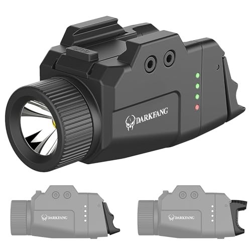 Compact Tactical Flashlight 1000 Lumen – High/Low Switch for Pistol & Rail