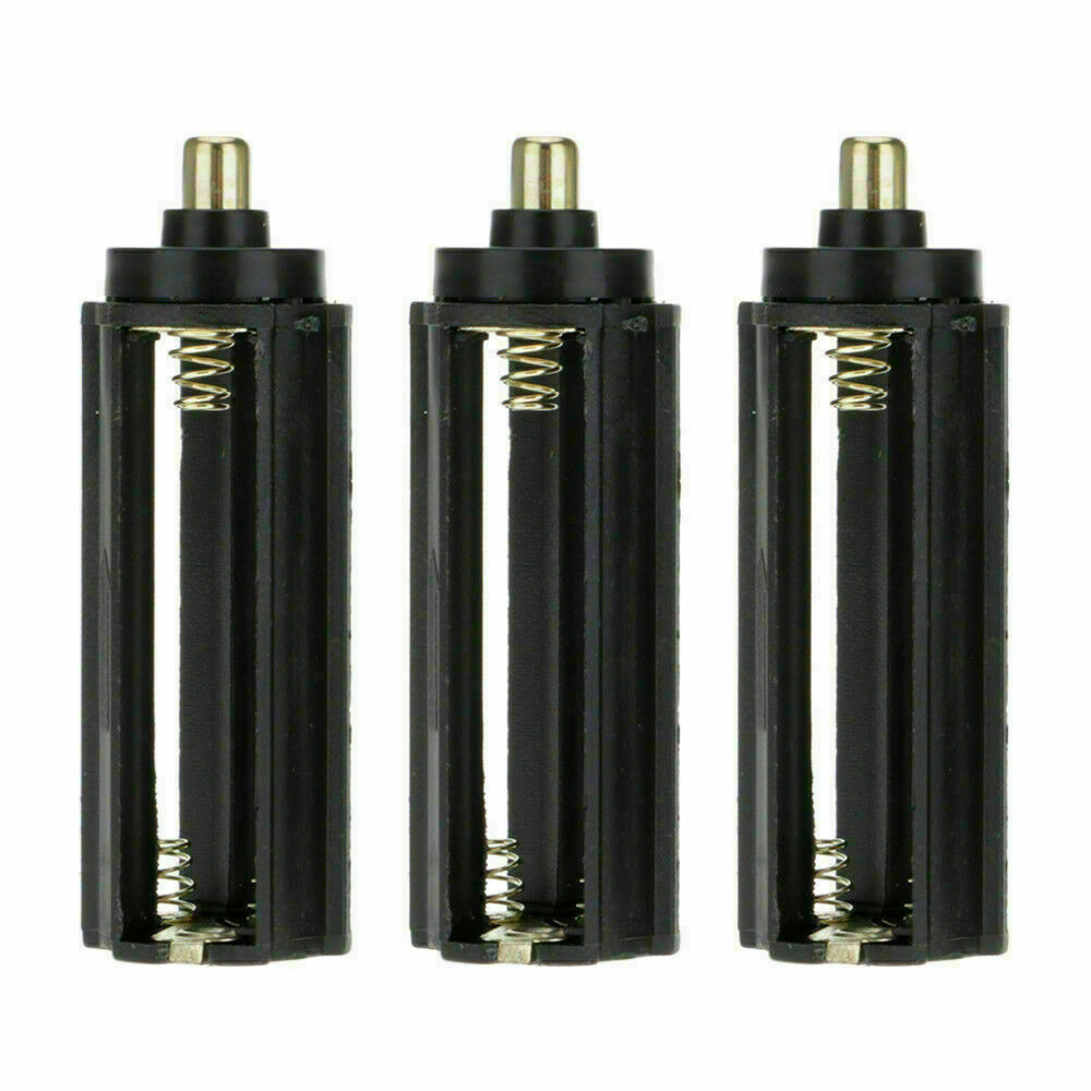 3-Pack Tactical LED Flashlight High Powered 5-Mode Zoomable Zoom AAA