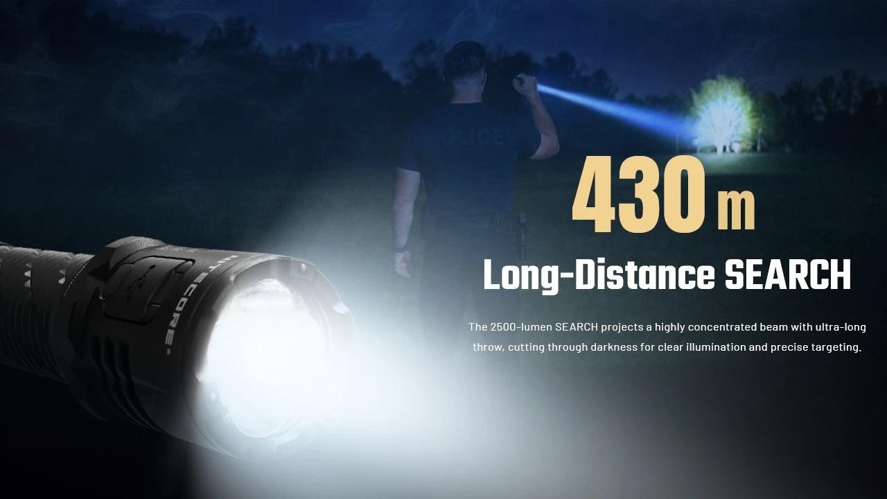 Nitecore P27iX 5-LED core USB-C charging Tactical flashlight customizable variab