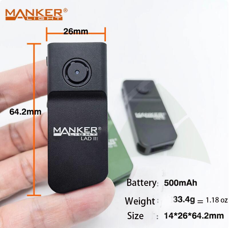 Mankerlight Mini Keychain Light 1020 Lumen EDC Rechargeable Everyday Flashlight