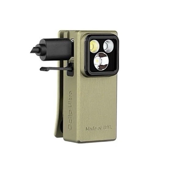 Olight Oclip Ultra Rechargeable Clip On Flashlight Olive Green Sealed