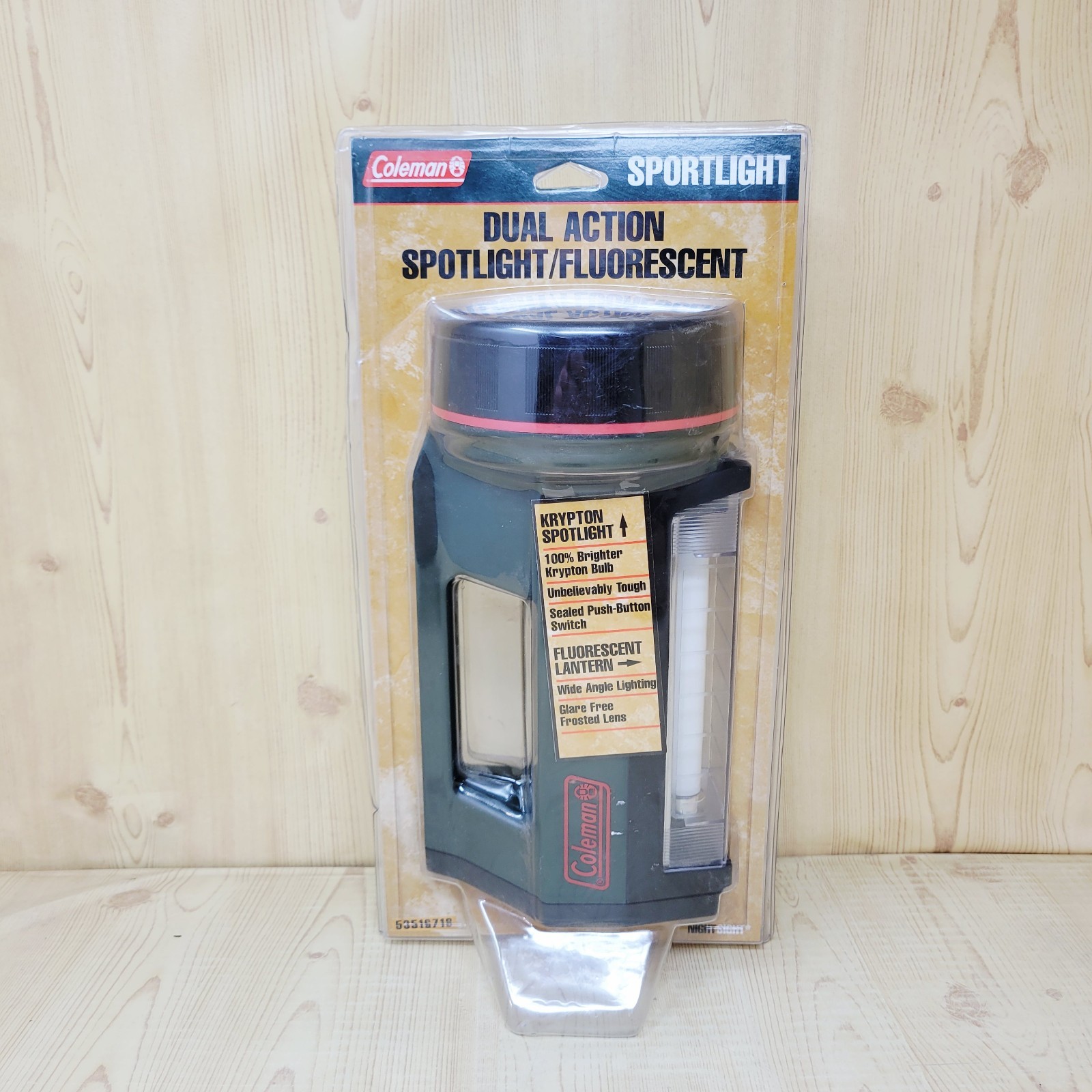 Coleman Dual Action Light Krypton Spotlight Fluorescent Light NOS NEW OLD STOCK