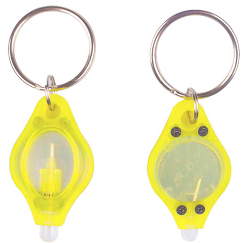 Mini LED Keychain Flashlight Key Ring Light Bright Torch Outdoor Hiking