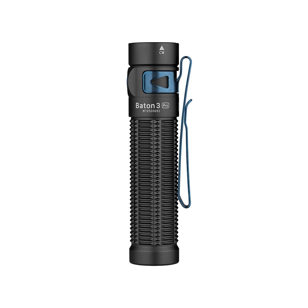 Olight Baton 3 Pro CW Rechargeable Flashlight, 1500 Lumens, Cool White