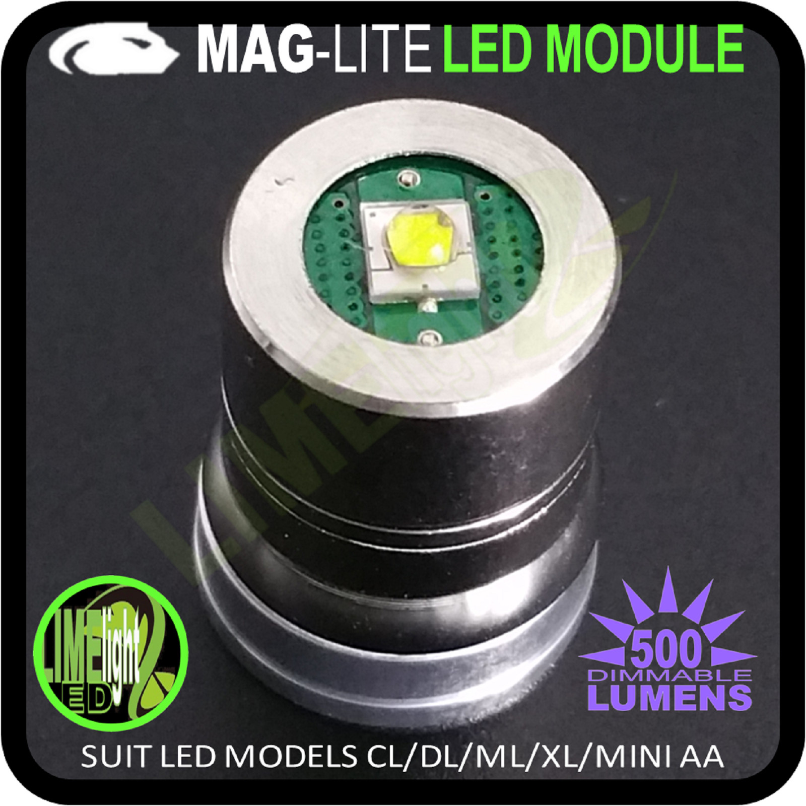 MAGLITE LED UPGRADE 500lm AAL/CL/DL/ML/XL DIMMABLE BULB GLOBE FLASHLIGHT TORCH