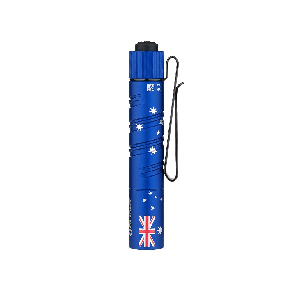 Olight I3T 2 EOS Australian Flag Dual-Output Tail Switch Flashlight, 200/300 Lum
