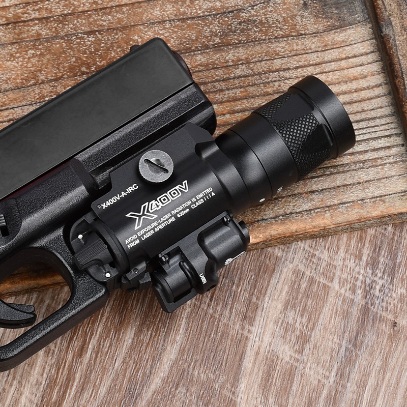 WADSN X400 X400V Metal Aluminium Red Dot Laser White LED Light Handgun Flashligh