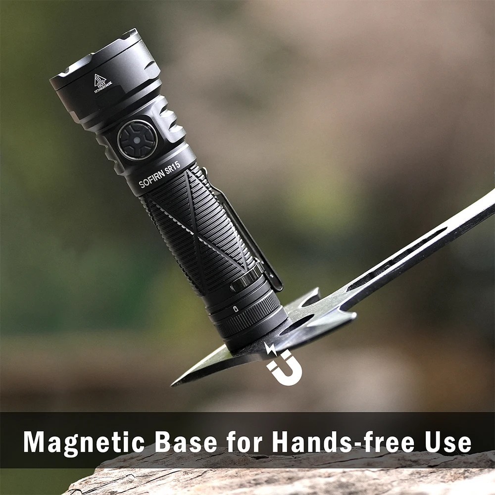 Flashlight 4500LM 21700 USB-C Rechargeable Shock Resistant Hard Light High