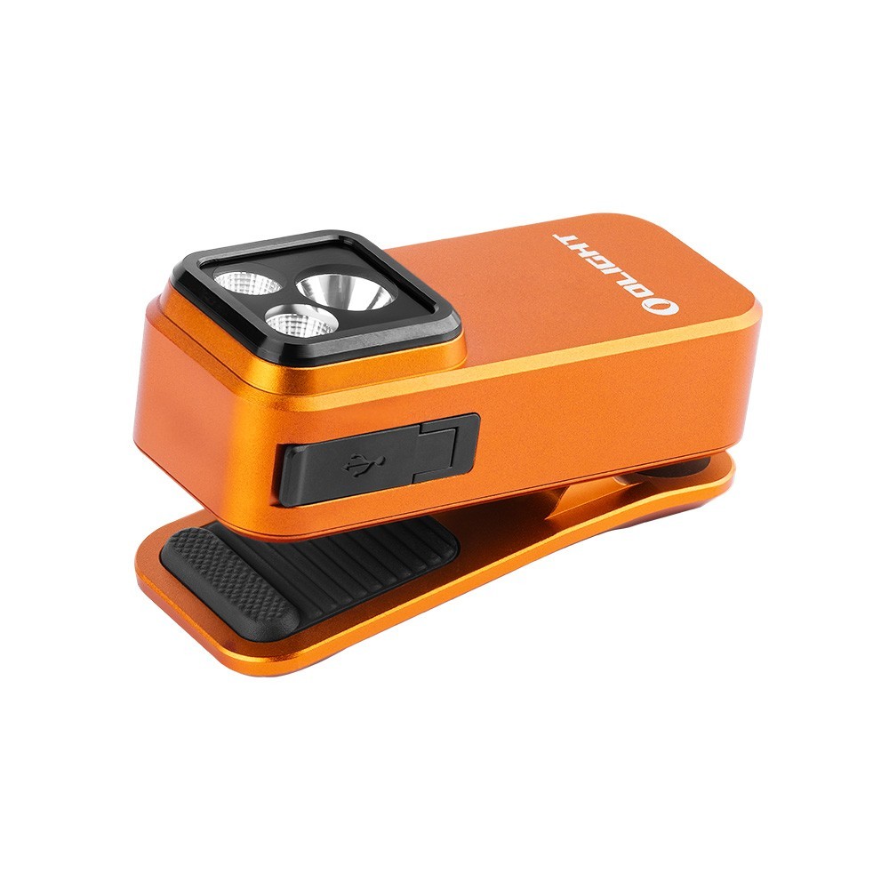 Olight Marauder Mini 2 Orange & Oclip Pro Orange Flashlights, FREE Lamp Shade
