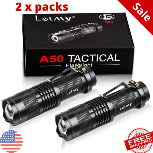 Tactical Flashlight Tac Light Pro As Seen On TV TC1200 Belt Clip Mini Waterproof