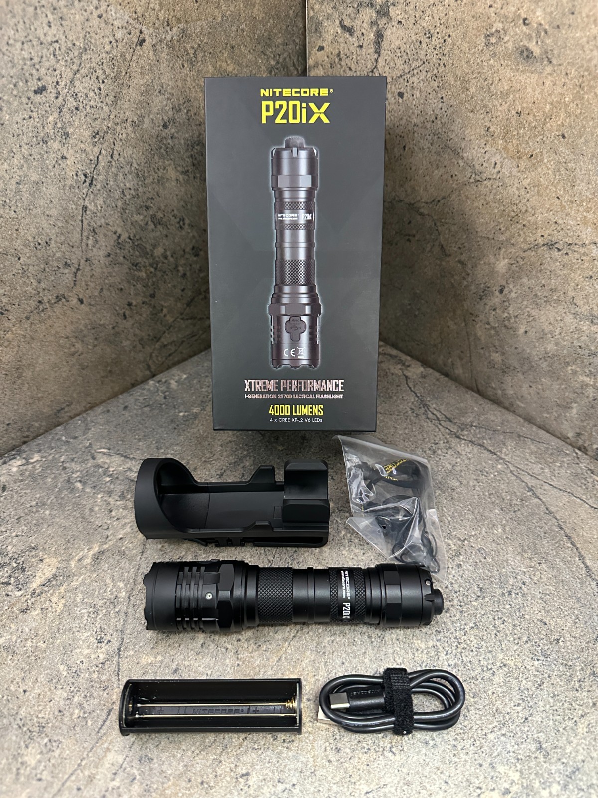 Nitecore P20iX Rechargeable Flashlight – USB-C 4000 Lumens