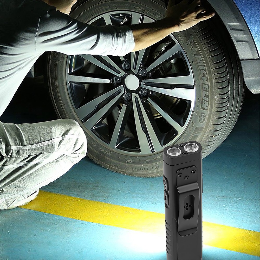 Mini Flashlight With Magnetic EDC Flashlight with Buzzer Pocket Flash Light