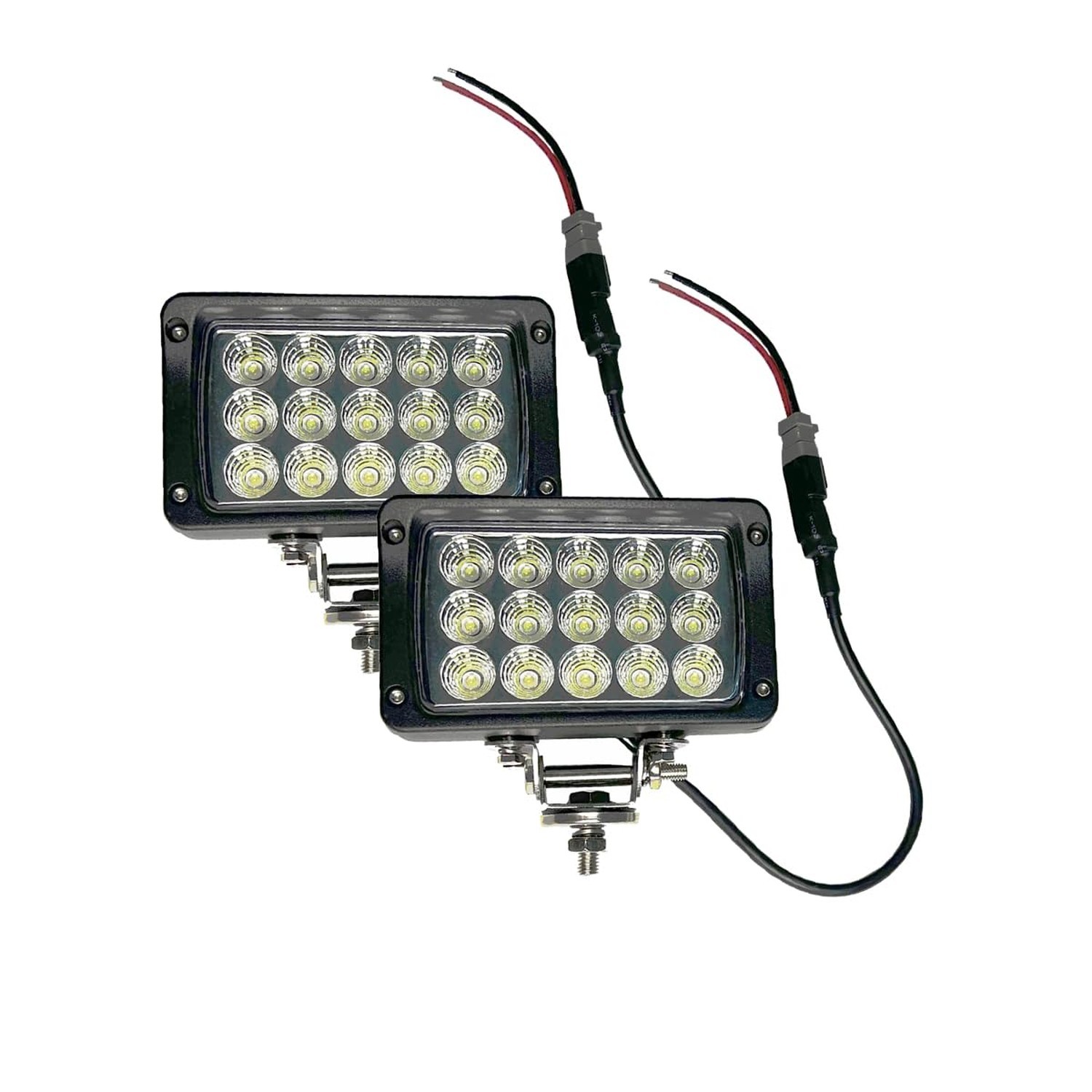 4×6 Inch LED Work Flood Lights, 45W Rectangular Driving Fog Headlights Fit Jo…