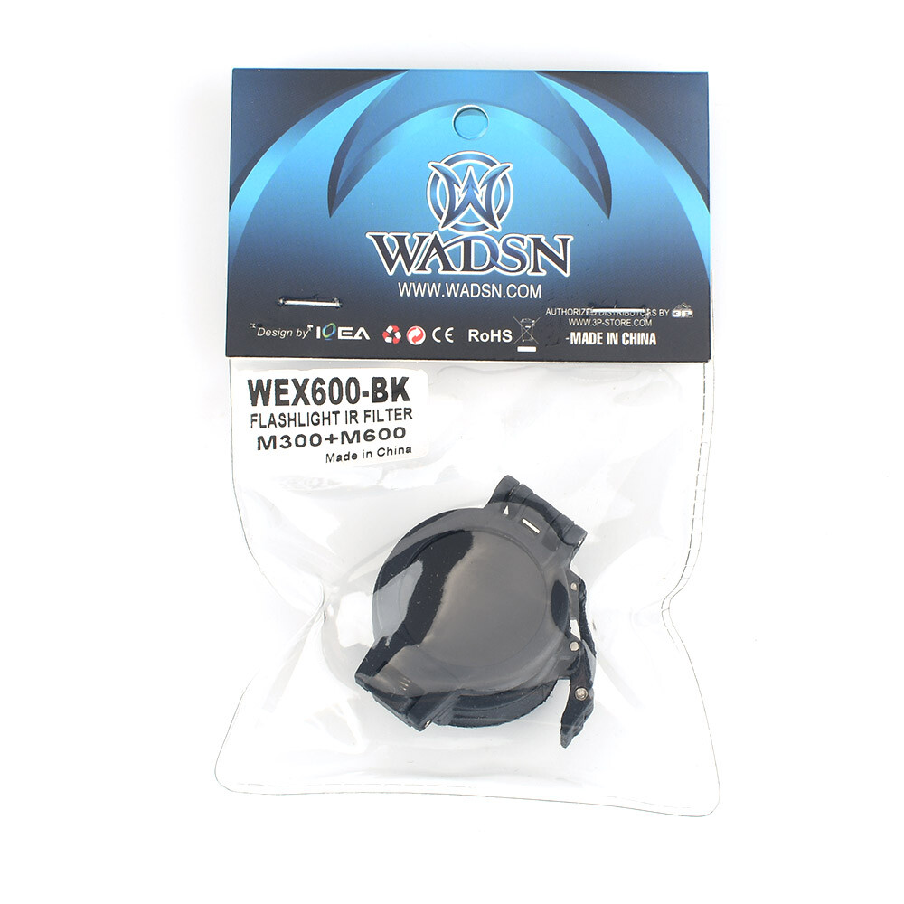 WADSN Airsoft Flashlight IR Filter Light Cover For M300 M600 25mm Diameter