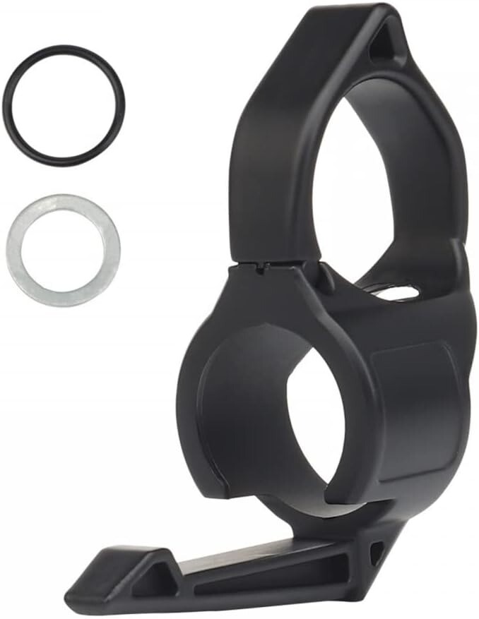 Tactical Flashlight Ring 1” Portable Flashlights Adapter Ring with Pocket Clip