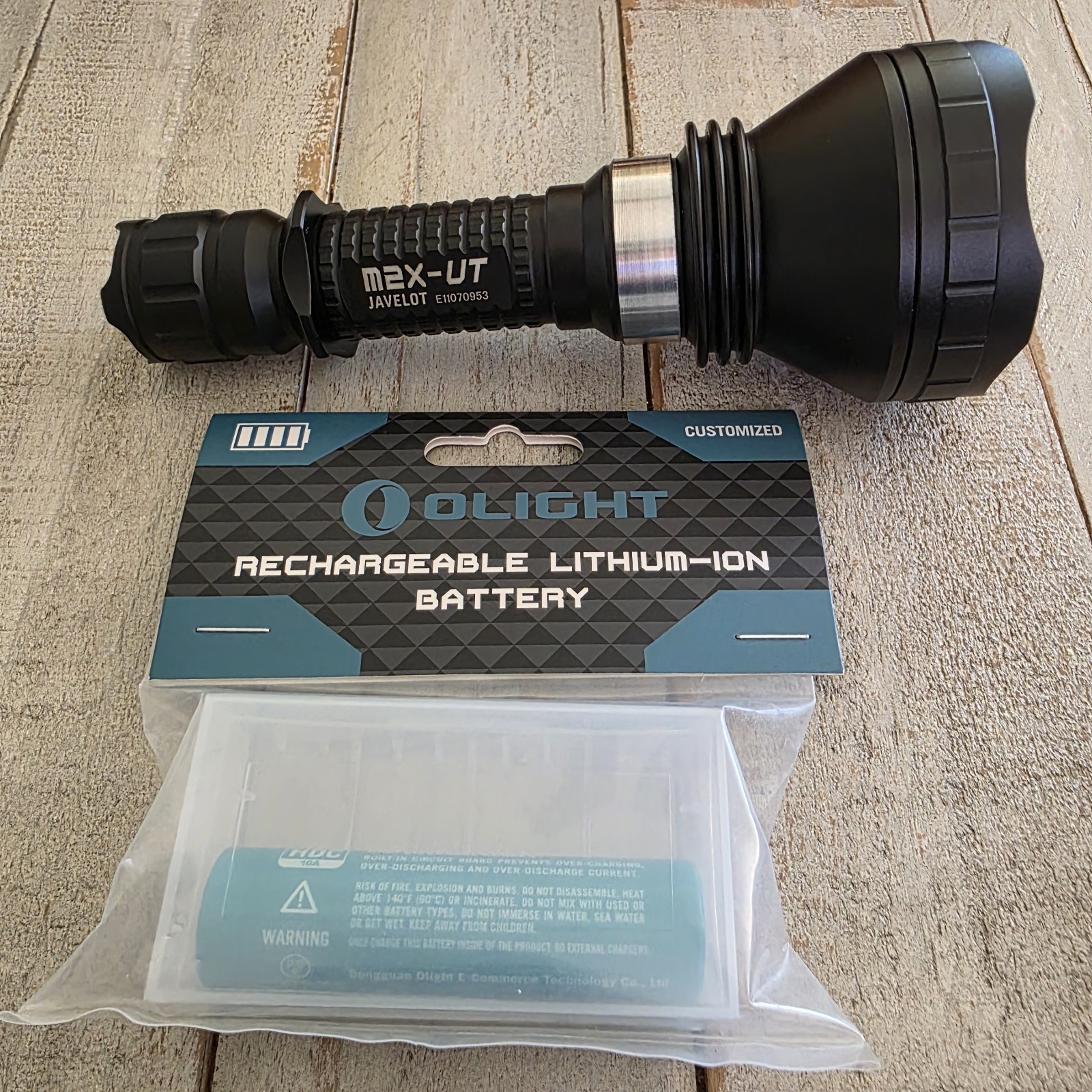 Olight M2X-UT Javelot w/New Battery, 1020/250/20 Lumens, 164,000cd, 810 Meters