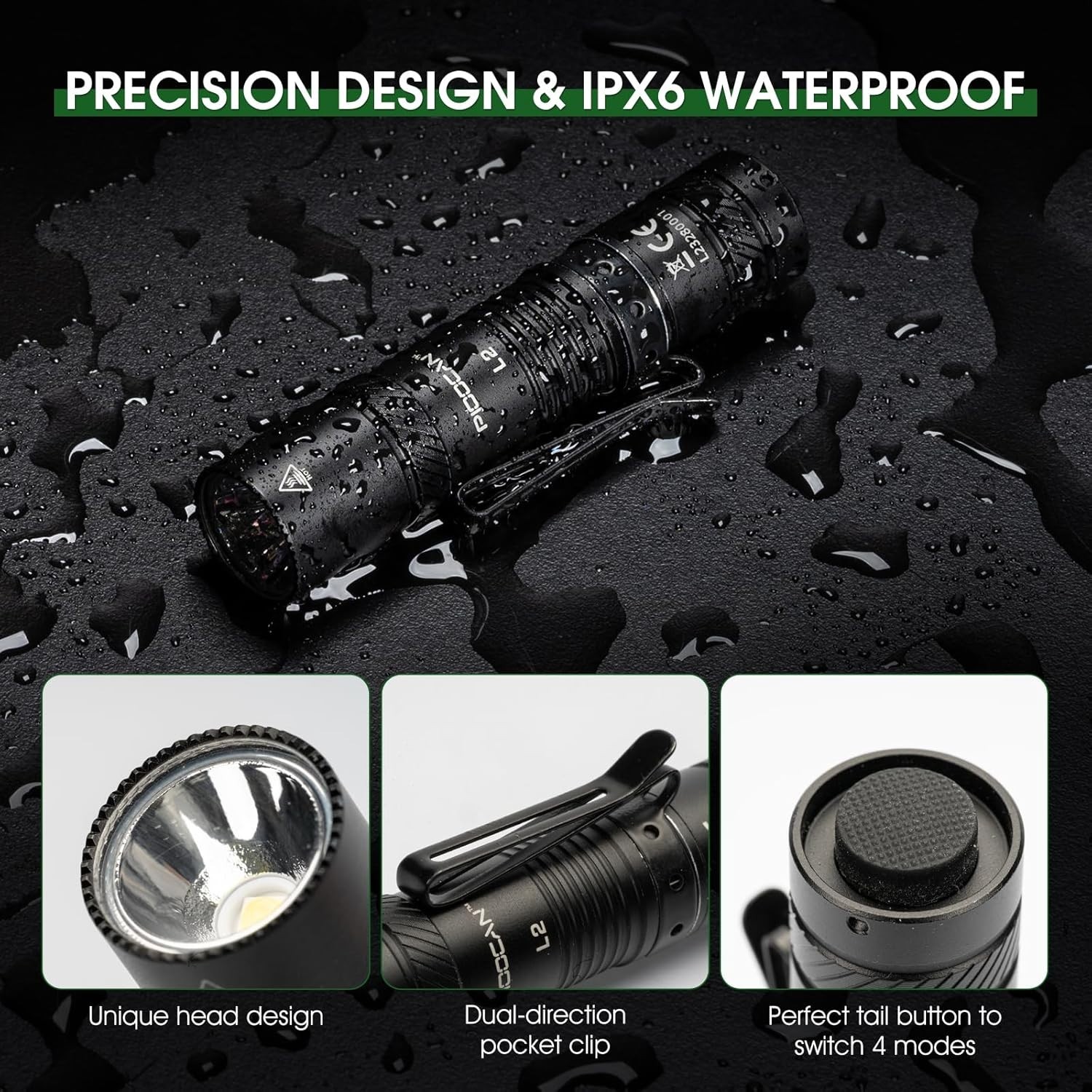 UltraBright Rechargeable 1200 Lumens Flashlight