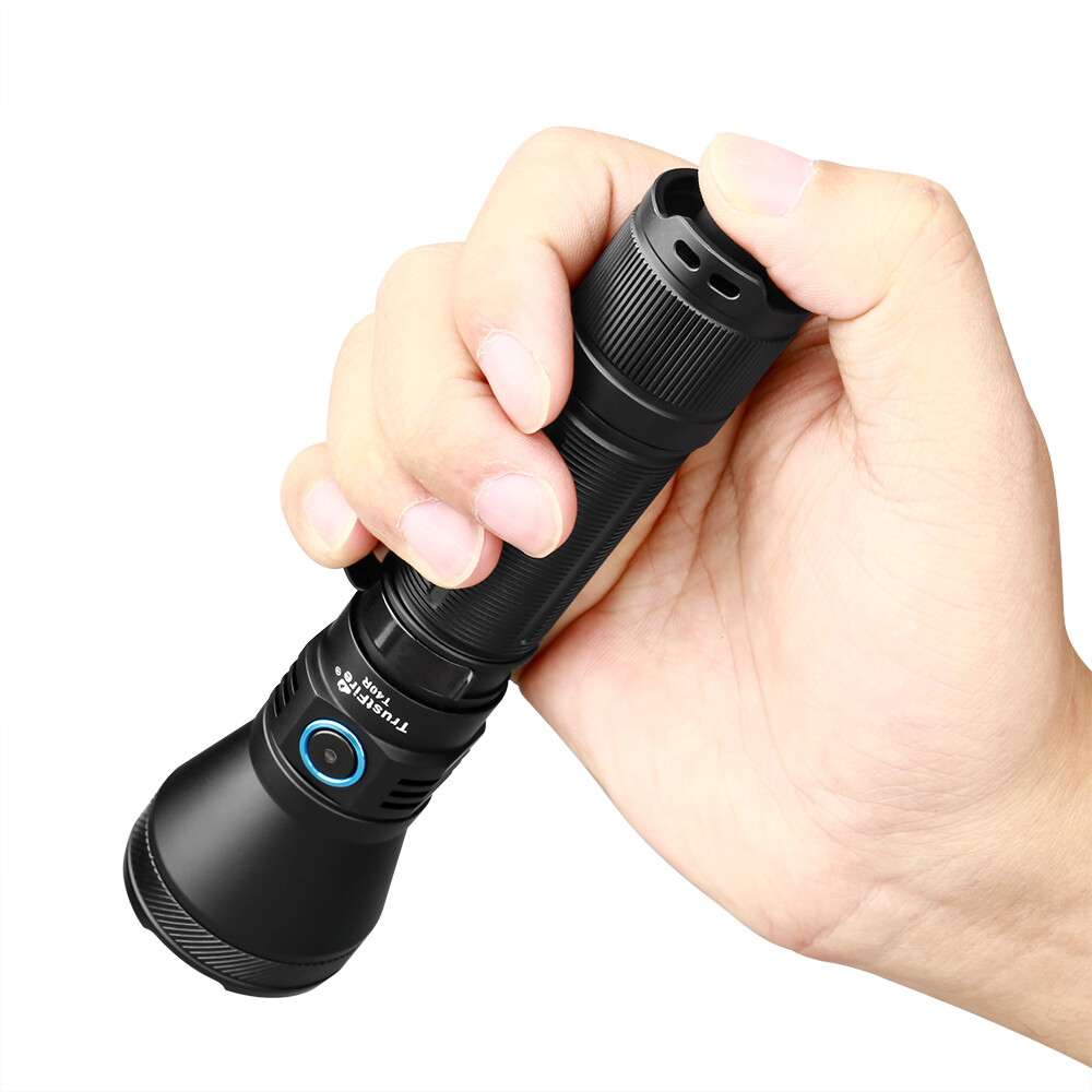 Trustfire 1800 Lumen 550M Range LED Tactical Flashlight Type-C Rechargeable IP68