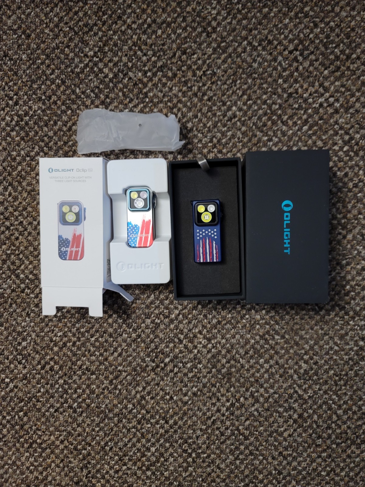 Olight Oclip Ultra Stars & Stripes & Oclip Pro Stars & Stripes Clip-On Lights