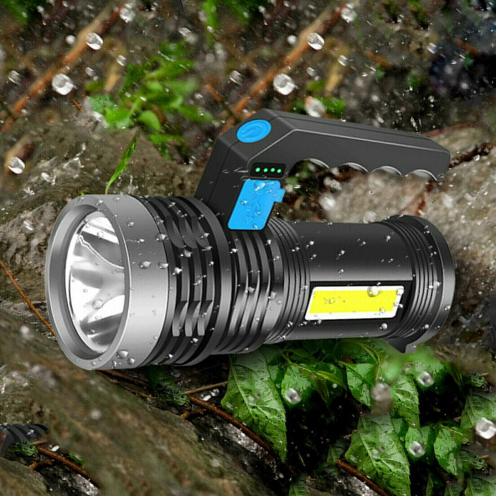 Bright LED Flashlight High Lumens Tactical Flash Light USB Rechargeable Torch