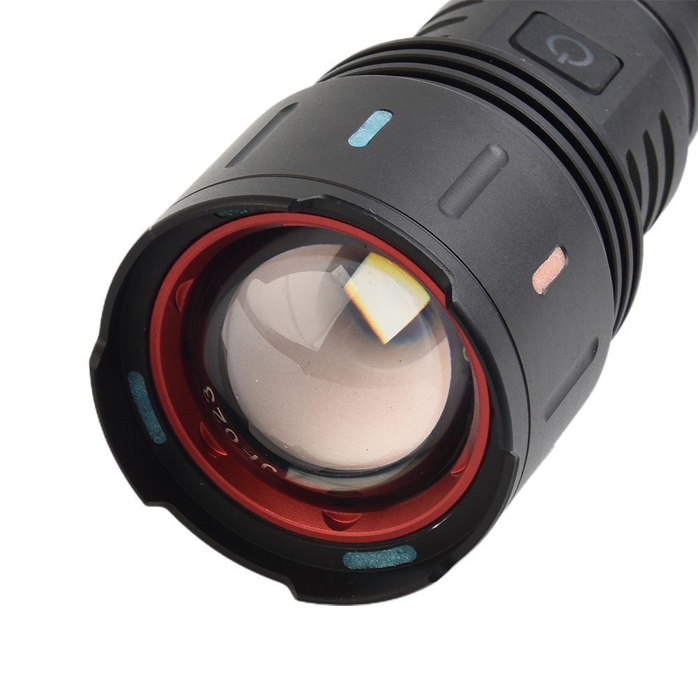 Outdoor Camping LED Flashlight Fluorescent Rechargeable TYPE-C USB Charging