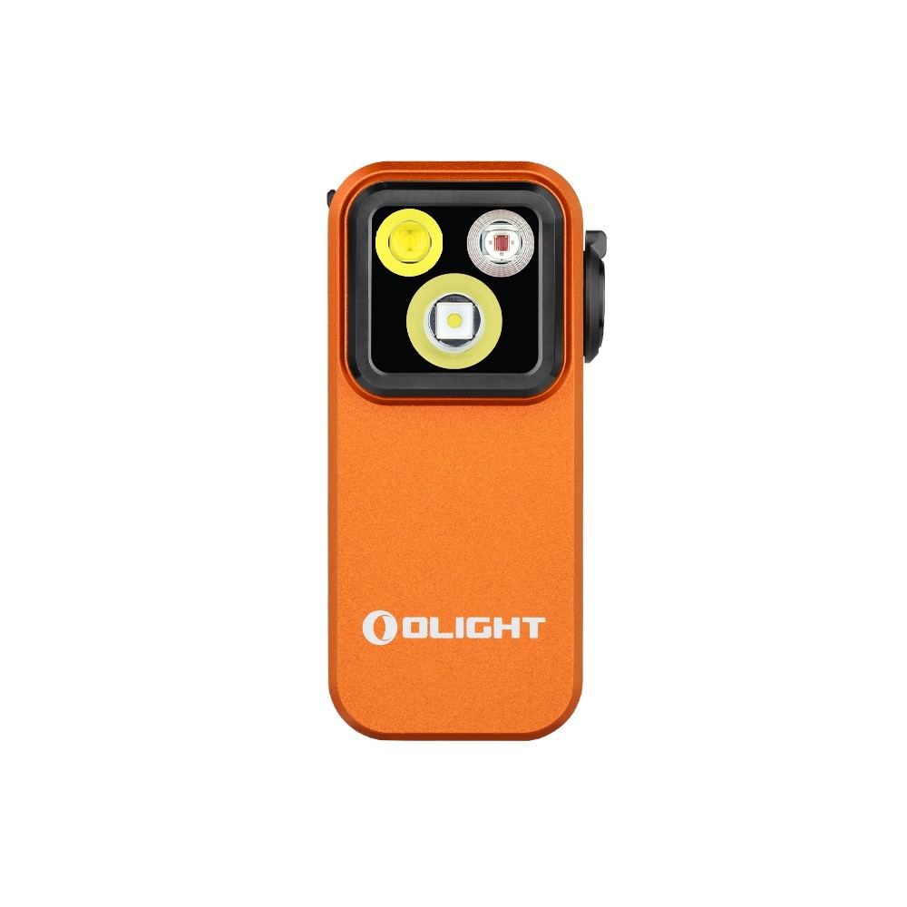 Olight Marauder Mini 2 Orange & Oclip Pro Orange Flashlights, FREE Lamp Shade