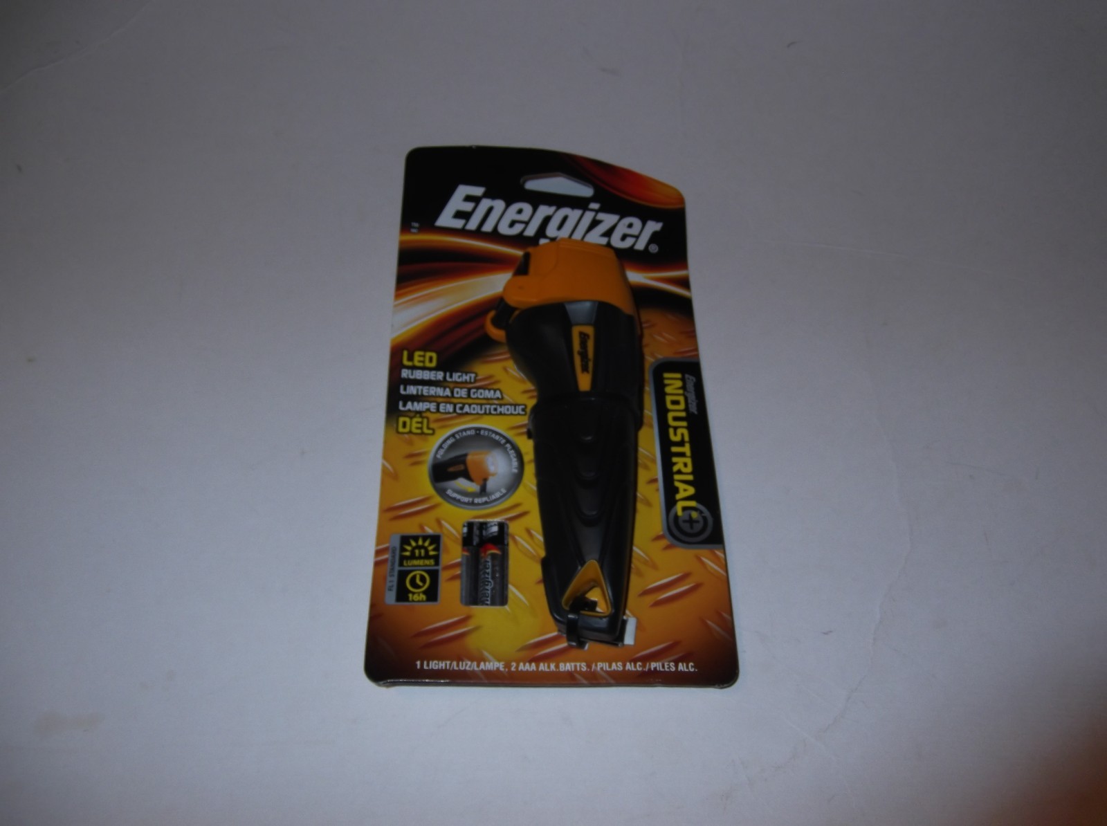 Energizer Industrial Rubber Flashlight LED New Old Stock