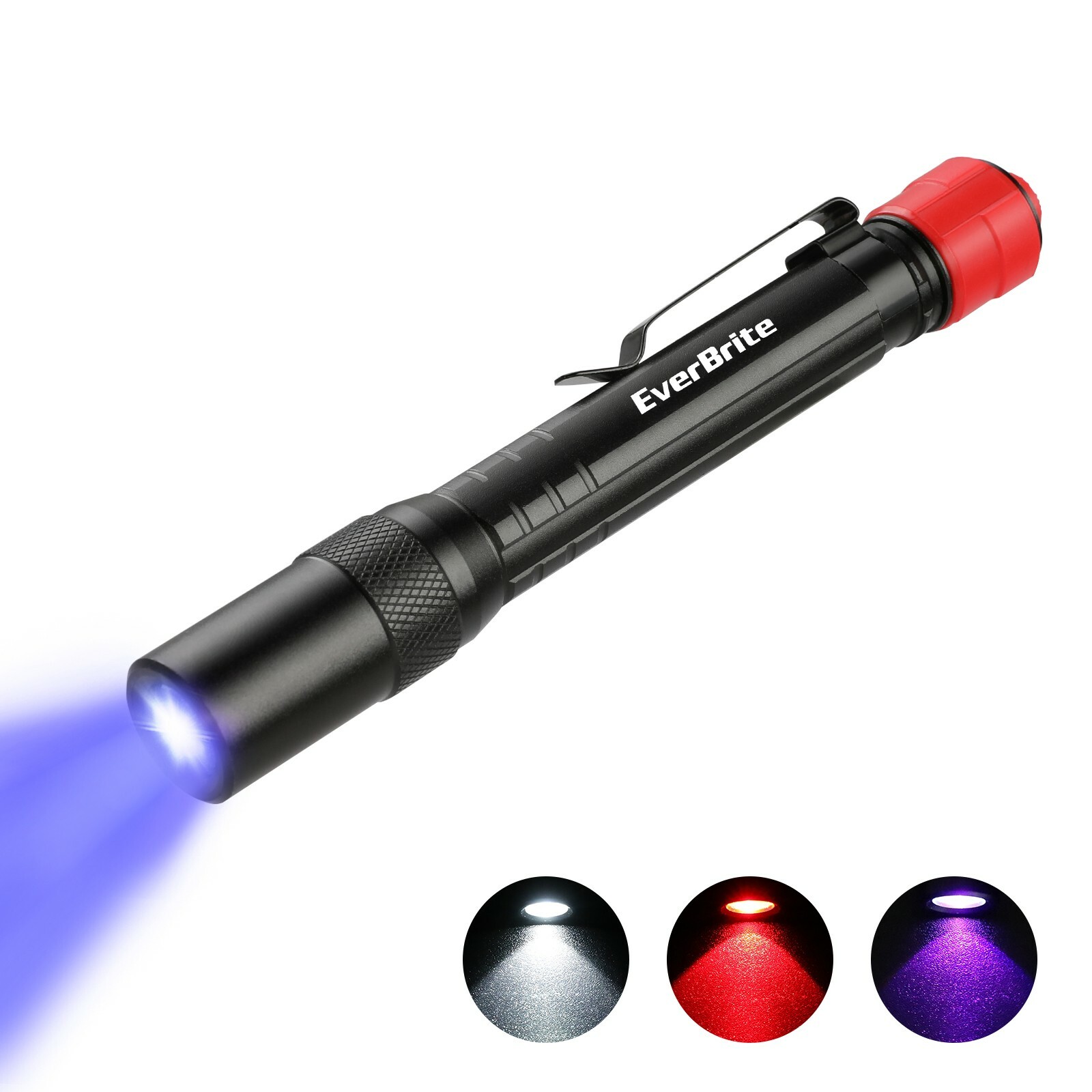 2Pack Multi-Function LED Pocket Pen Light 3 IN 1 LED Flashlight W/AAA Batteries