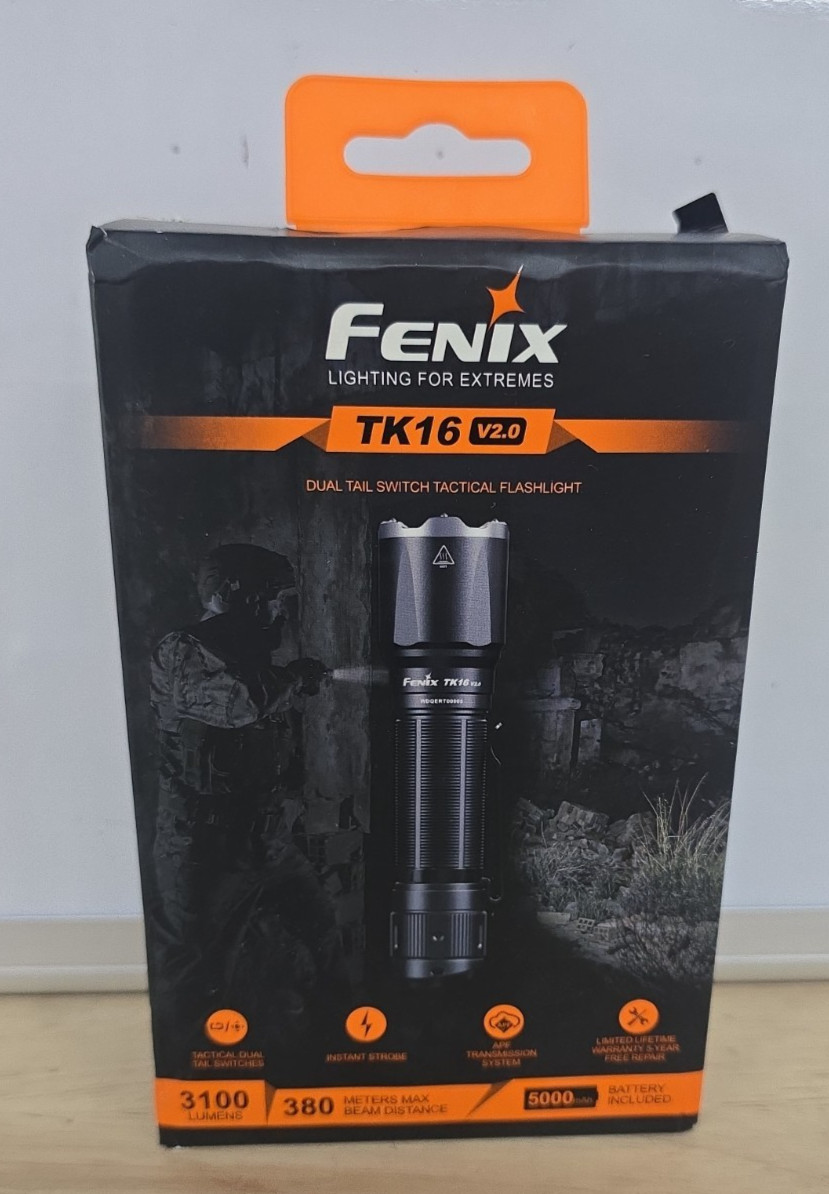 Fenix TK16 V2.0 Tactical Rechargeable Flashlight 3100 Lumens Black
