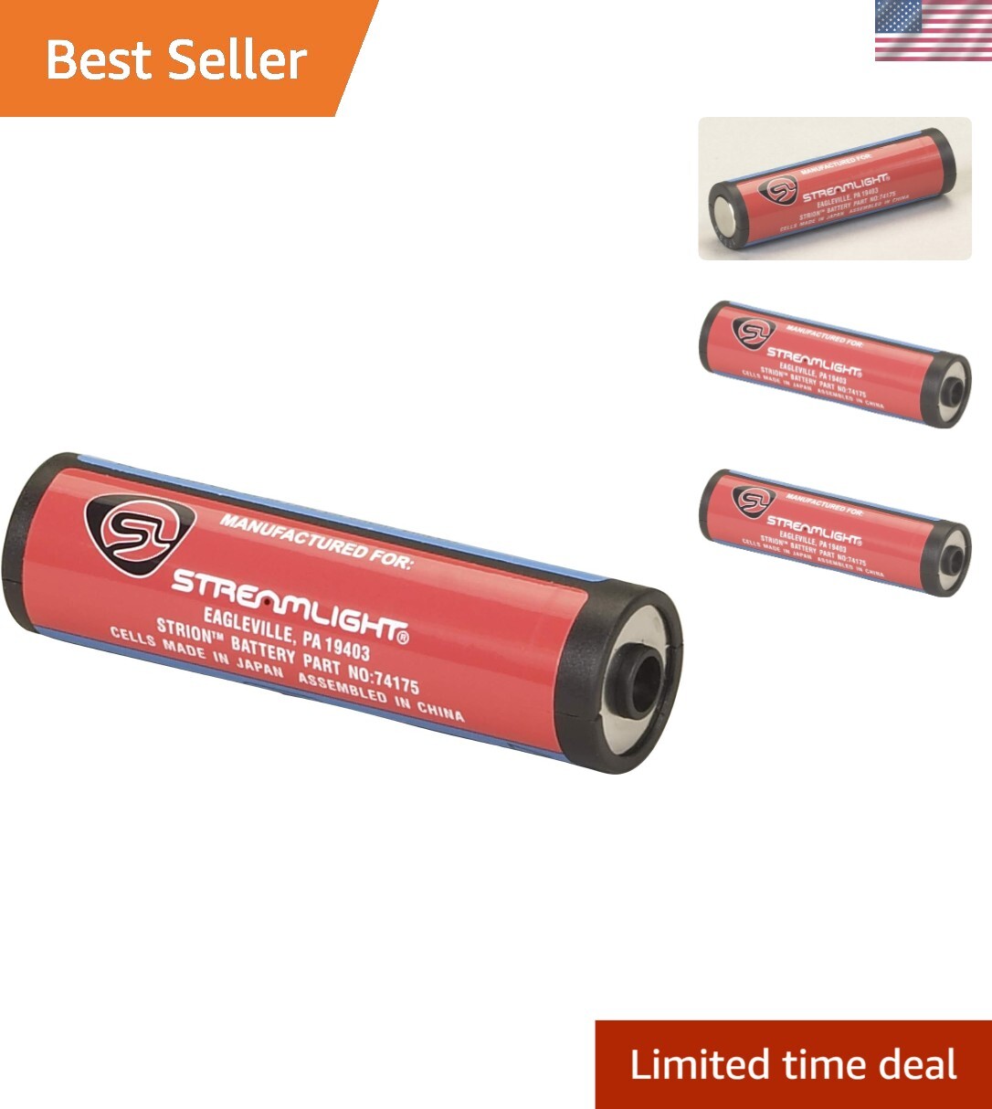 Durable 3.75V Lithium Ion Battery for Streamlight Strion & ProTac – 300 Cycles