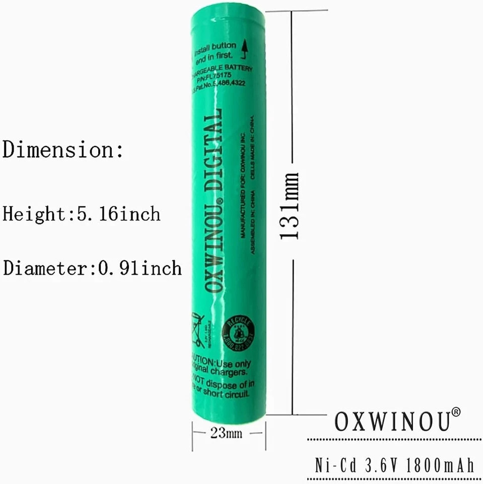 Reliable 3.6V NiCd Rechargeable Batteries for Streamlight 75175/75375 – 3 Pack