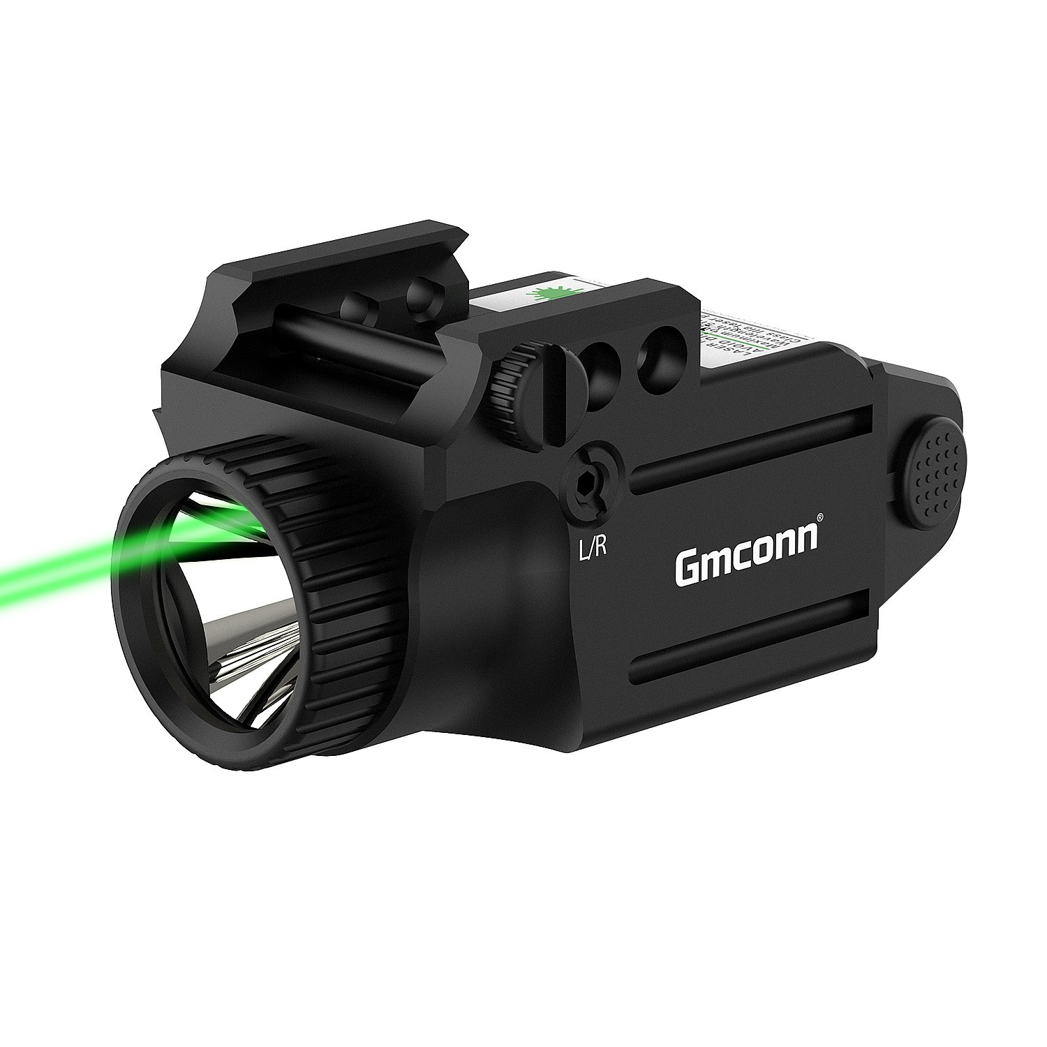 GMCONN Aluminum Green Laser Sight & Flashlight 500 Lumens for Picatinny Rail