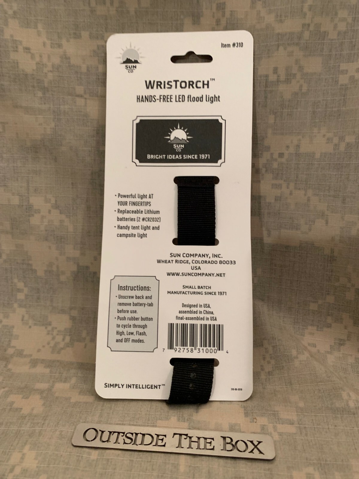 Emergency/Survival: Sun Co.: WrisTorch – Hands Free w/tactical wrist strap