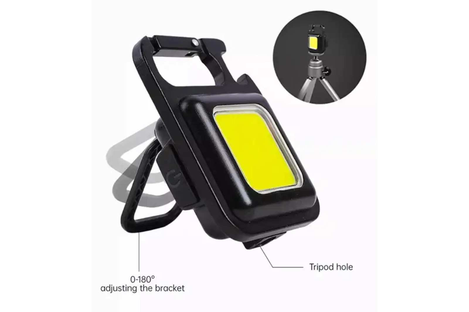 6 Pack KeyChain Magnetic Mini Flashlight 4 Modes Rechargeable Waterproof