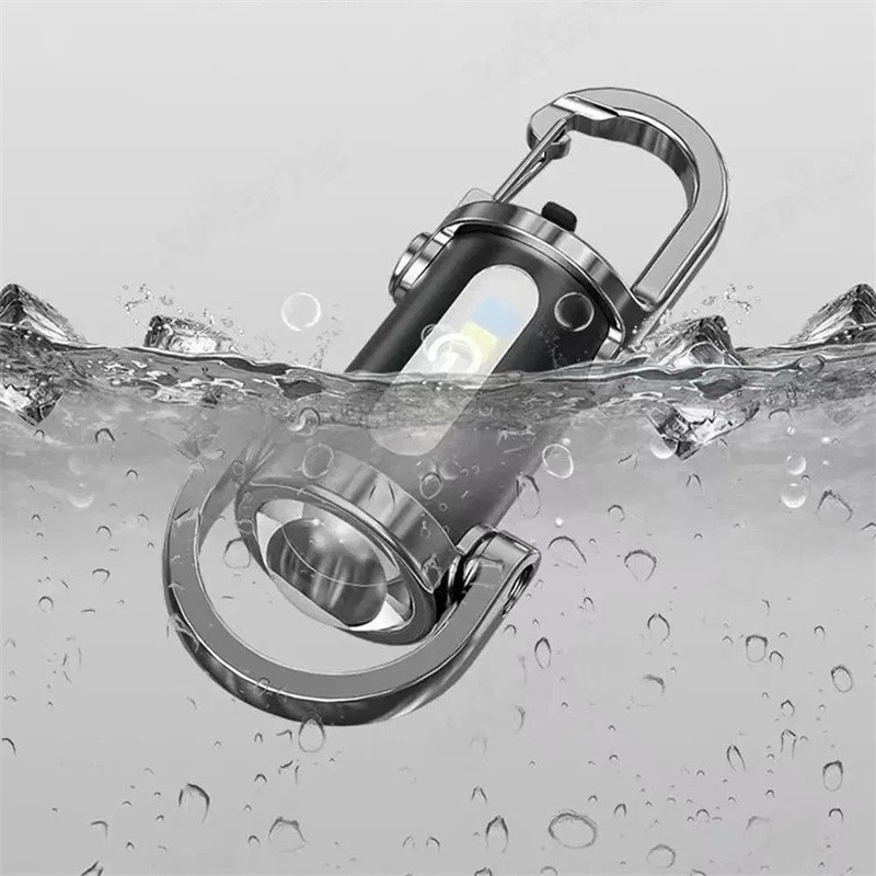 NEW Super Bright LED Mini Flashlight USB Rechargeable Pocket Keychain Torch