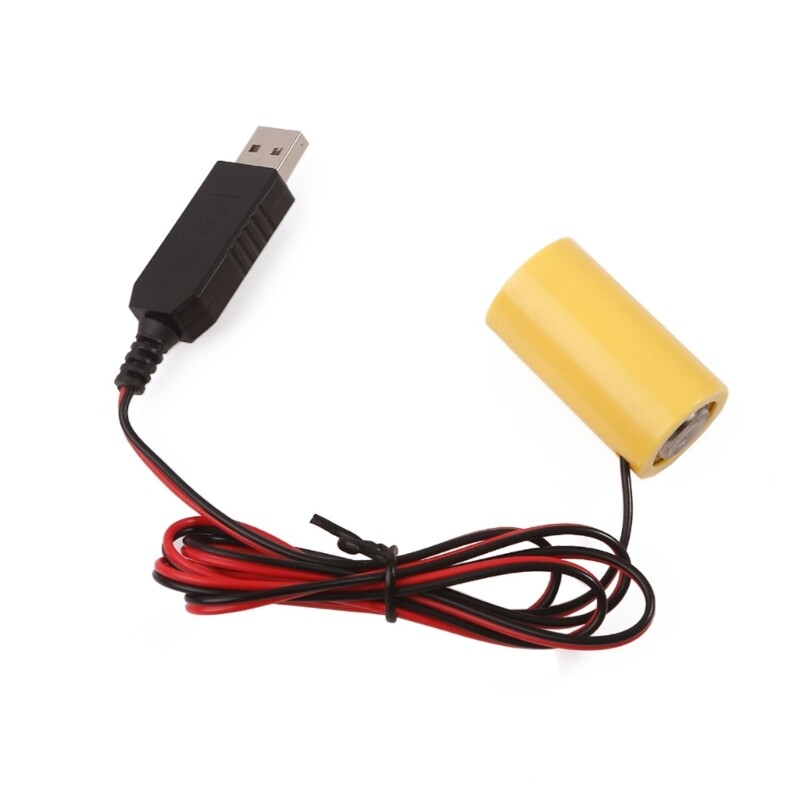 97cm Battery Eliminators Replace 4pcs 1.5V LR14 C Connect Replace 4×1.5V Battery
