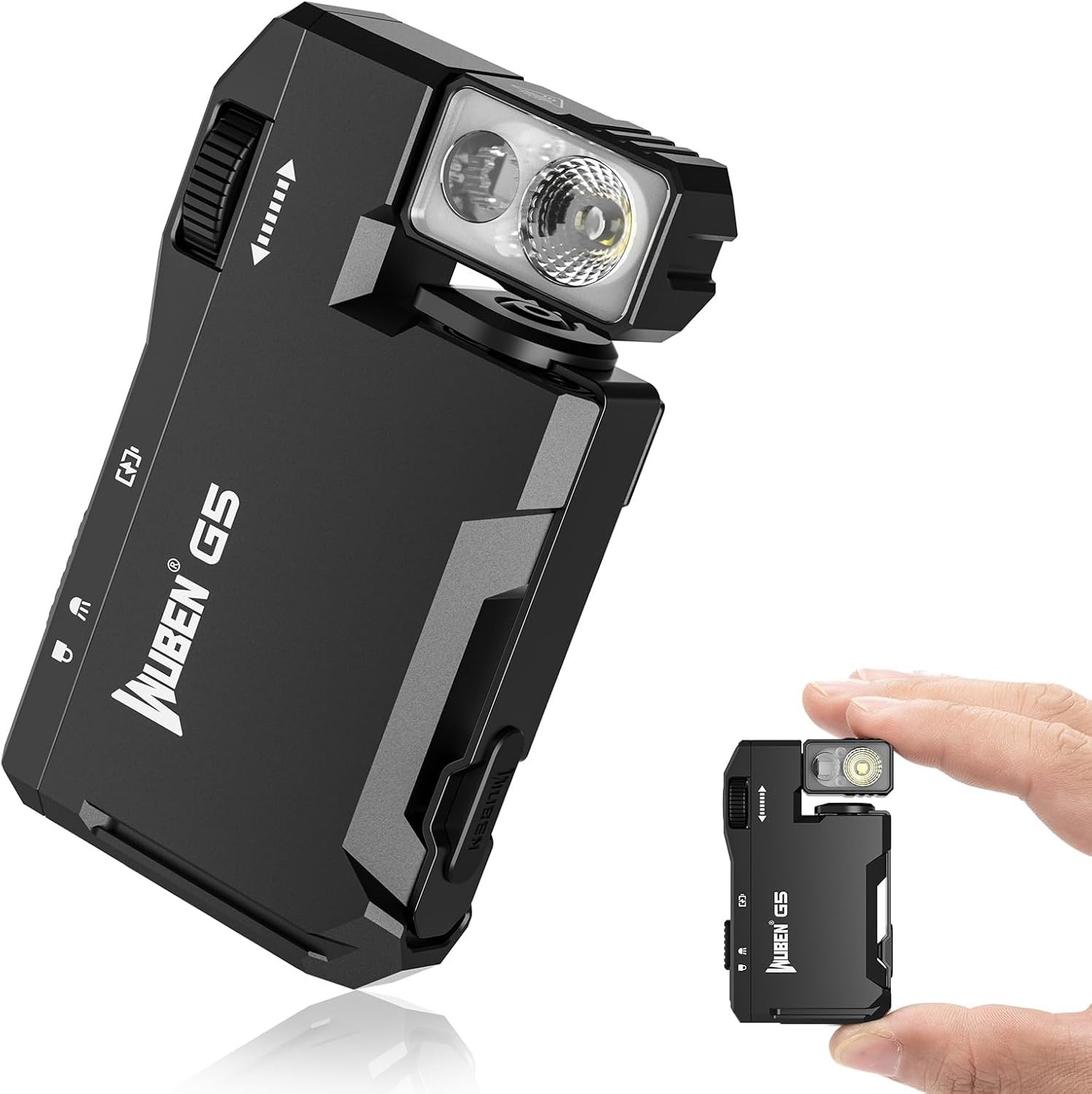 WUBEN G5 EDC Flashlight 400 Lumens USB-C Rechargeable Black New
