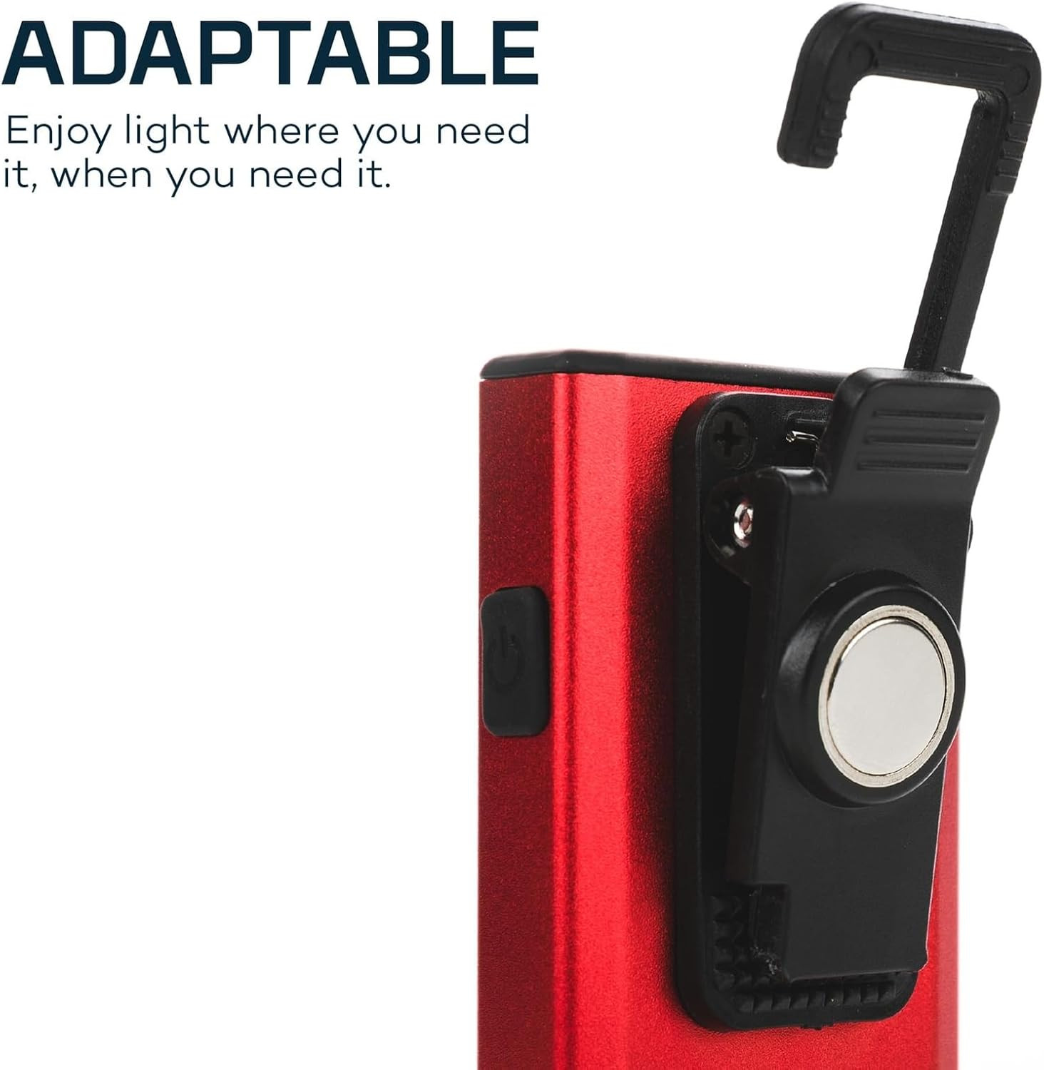 Slim Pocket Flashlight | 500 Lumens, Rechargeable Mini EDC Work Light, Magnetic