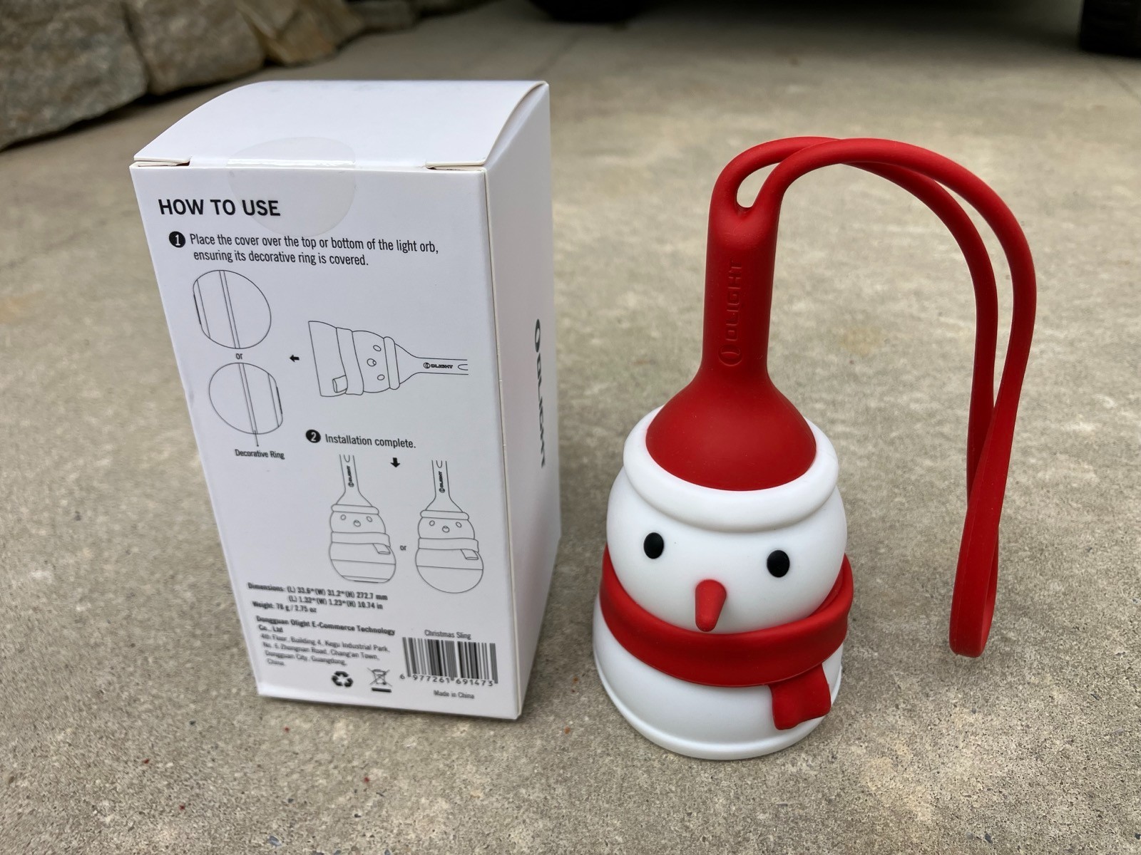 Olight Snowman Christmas Sling Soft Silicone for Obulb, Obulb MC & Sphere