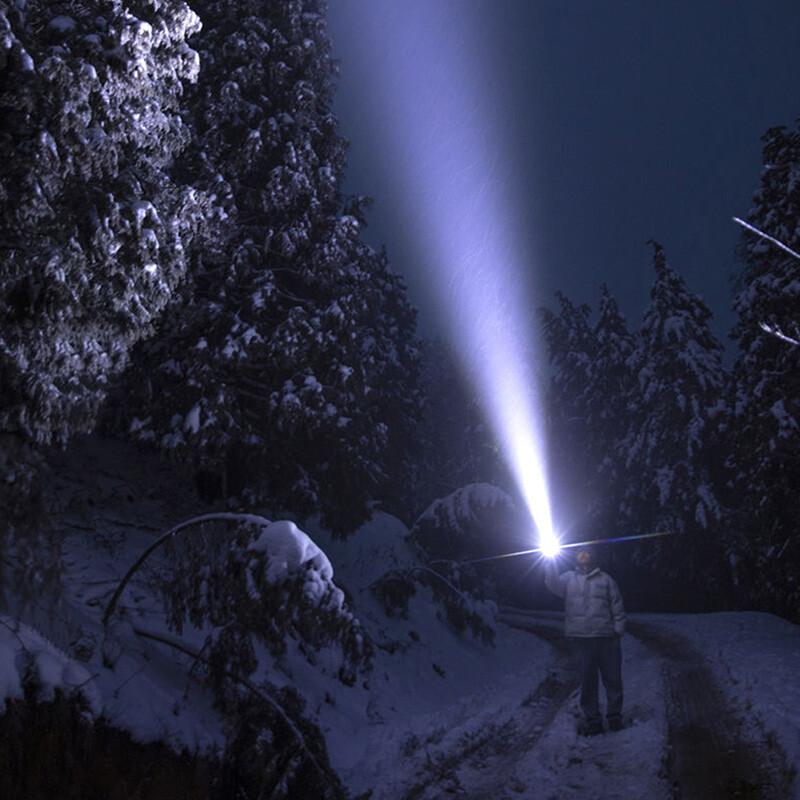 1000000 Lumens Super Bright LED Tactical Flashlight Rechargeable LED Work Lights
