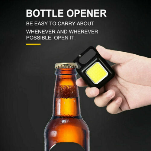 1000 Lumens Mini COB Flashlights Bright Rechargeable Keychain Small Flashlight
